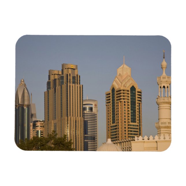 Ímã Emirados Árabes Unidos, Dubai. Minarete de mesquit (Horizontal)