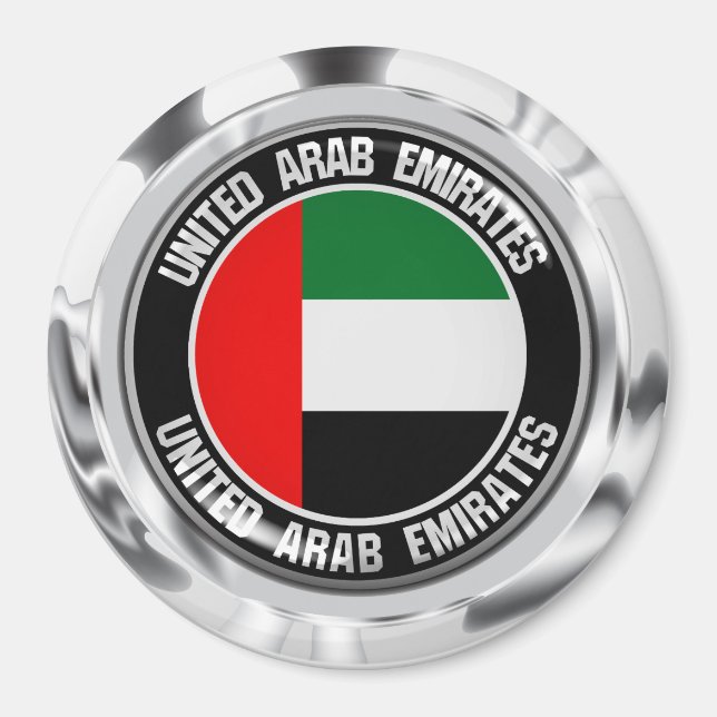Imã Emirados Árabes Unidos - Redonda Emblem (Frente)