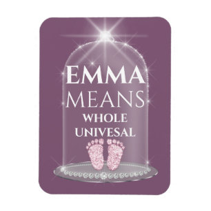 Ímã Emma Name Significa New Baby Girl