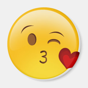 Imã emoji-beijo-cara