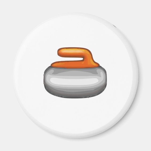 Imã Emoji Curling Stone (Frente)