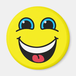 Imã Emoji de riso enfrenta o amarelo
