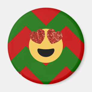 Imã emoji do coração de natal