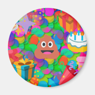 Imã emoji do tombadilho do feliz aniversario