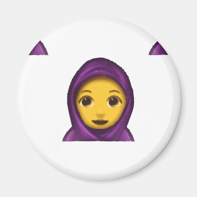 Imã emoji hajib (Frente)