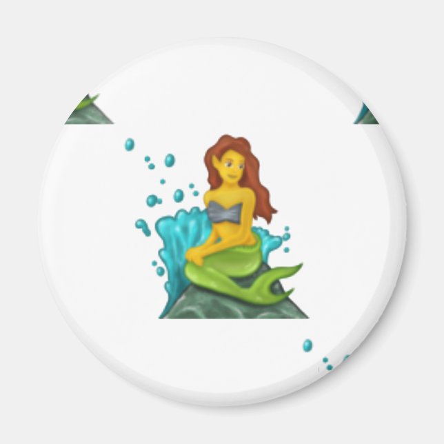 Imã emoji mermaid (Frente)