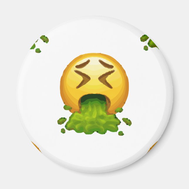 Imã emoji vomitando (Frente)