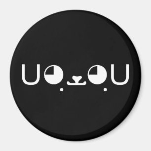 Imã Emoticon bonito de Kaomoji do japonês do cão de