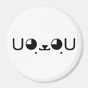 Imã Emoticon bonito de Kaomoji do japonês do cão de
