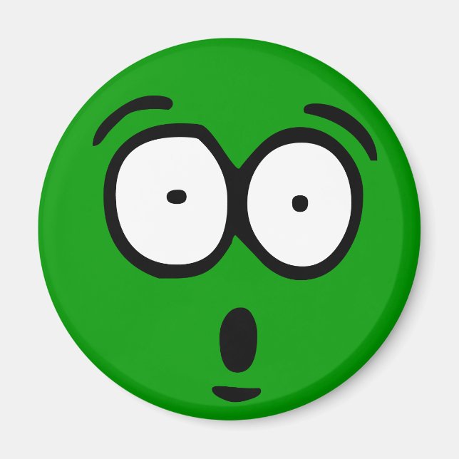 Imã Emoticon - Magneto de Fundo Personalizável (Frente)