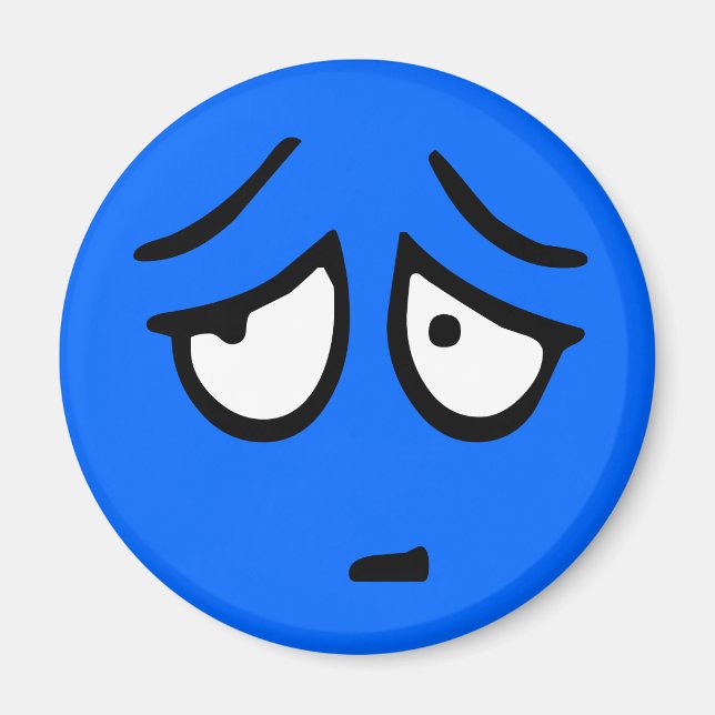 Imã Emoticon - Magneto de Fundo Personalizável (Frente)