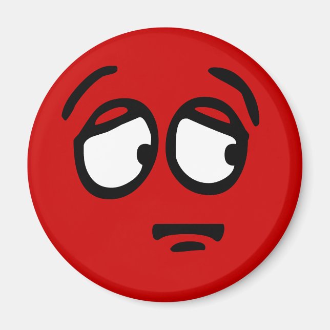 Imã Emoticon - Magneto de Fundo Personalizável (Frente)
