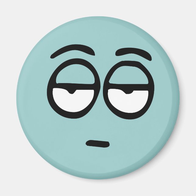 Imã Emoticon - Magneto de Fundo Personalizável (Frente)