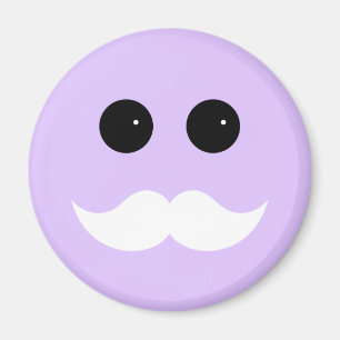 Imã Emoticon roxo do bigode