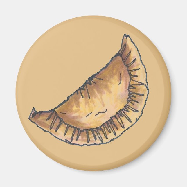 Imã Empanadas Comida Latino-Americana de Pastas Secas (Frente)