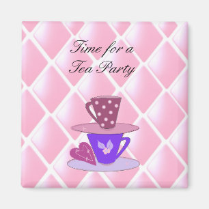 Imã Empilhando Teacups - tea party