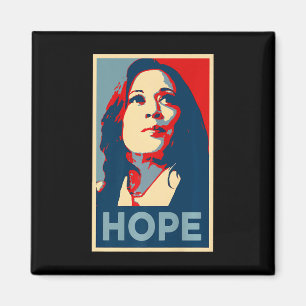 Imã Empower Hope Joy Kamala Harris Obama Poster 47th S