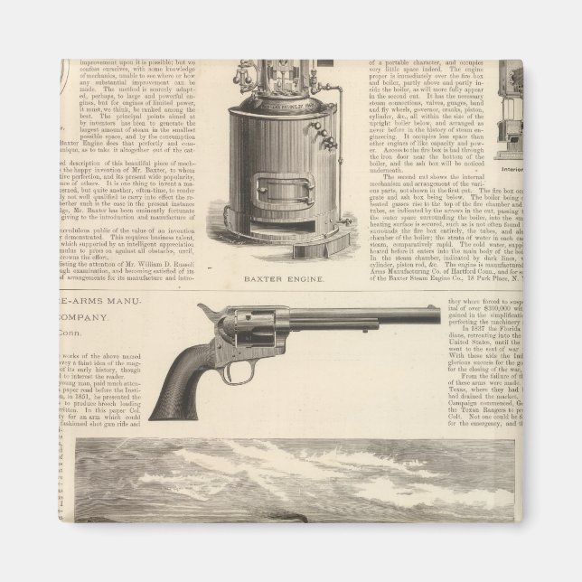 Imã Empresa de motores a vapor de Baxter (Frente)