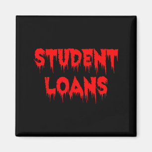 Imã Empréstimos Estudantis - Halloween Engraçado e Ass