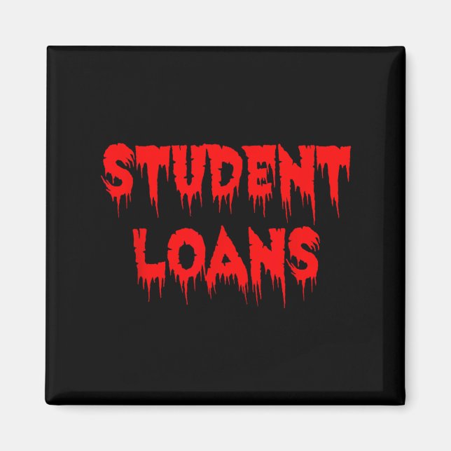 Imã Empréstimos Estudantis - Halloween Engraçado e Ass (Frente)