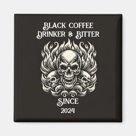 Imã Empurrador de café preto personalizado e amassador