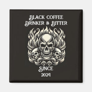 Imã Empurrador de café preto personalizado e amassador