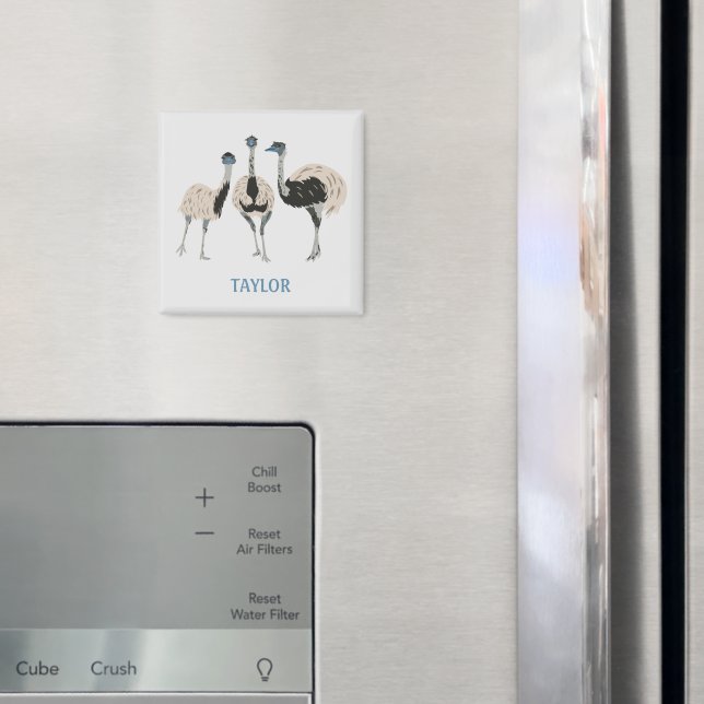 Imã Emus Bird Personalizados (In Situ (Fridge))