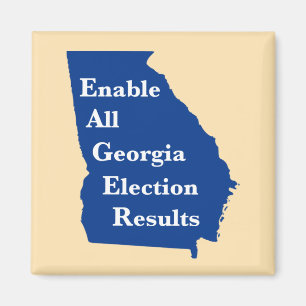 Imã Enable All Georgia Election Results Magnet