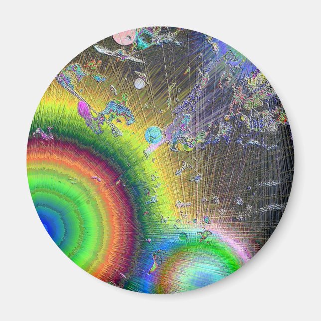 Imã Enamel Sunburst Negativo (Frente)