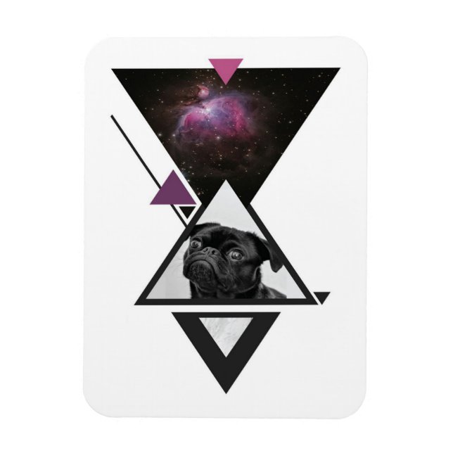 Ímã Encaixe espacial | Ideia De Presente De Cachorro P (Vertical)