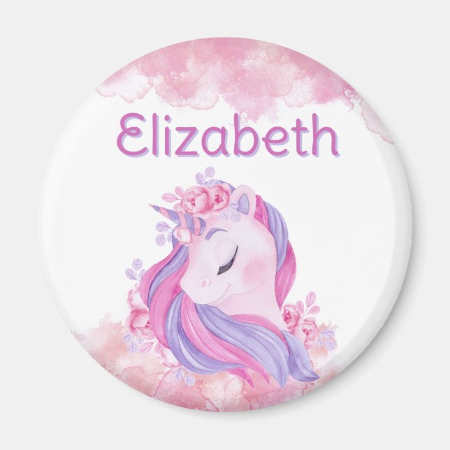 Imã Encantação, Magia, unicórnio personalizado (Frente)