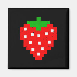 Imã Encantado de videogame de Pixel Strawberry dos ano