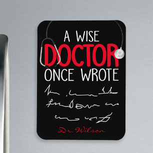 Ímã Encantado Personalizado Doutor Engraçado Médico En