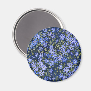 Imã Encantadoras Flores de Vinca Azul Profundo Espalha
