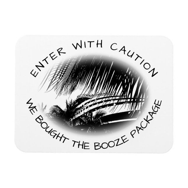 Ímã Encapsulamento de Booze Engraçado - Porta de Cruze (Horizontal)