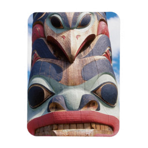 Ímã Encerramento do polo totem em Sitka, Alasca, EUA