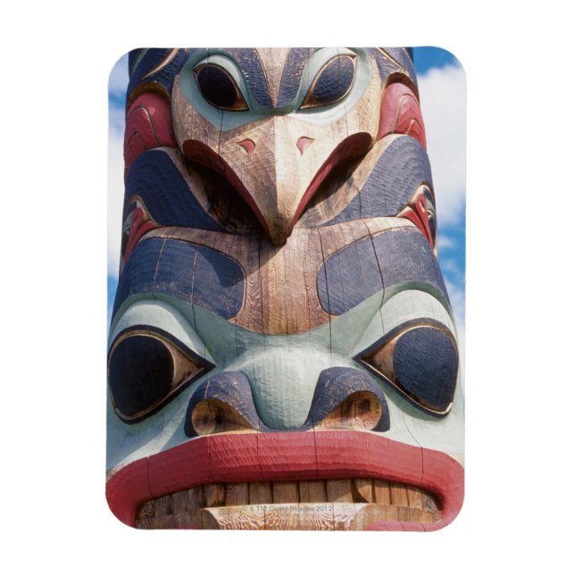 Ímã Encerramento do polo totem em Sitka, Alasca, EUA (Vertical)