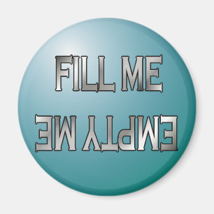Imã Encha-me. Esvazie-me o íman da máquina de lavar
