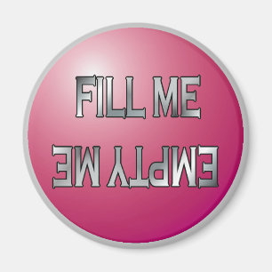 Imã Encha-me. Esvazie-me o íman da máquina de lavar