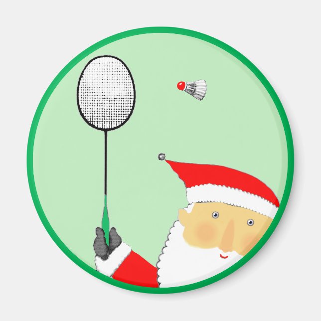 Imã Enchimento de meia de Natal de Badminton (Frente)