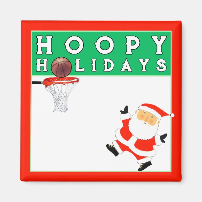 Imã Enchimento de meia de Natal de basquete (Frente)