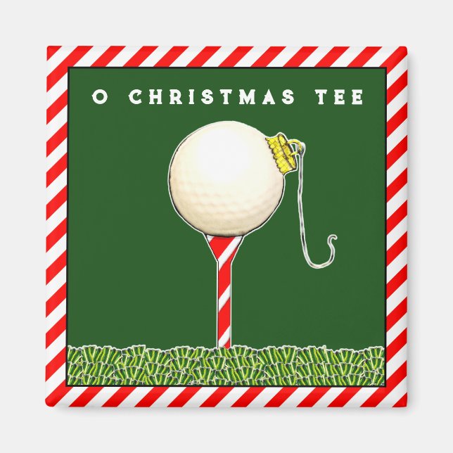 Imã Enchimento de meia de Natal de golfe (Frente)