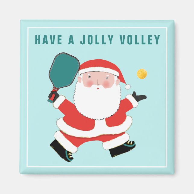 Imã Enchimento de meia de Natal de Pickleball (Frente)
