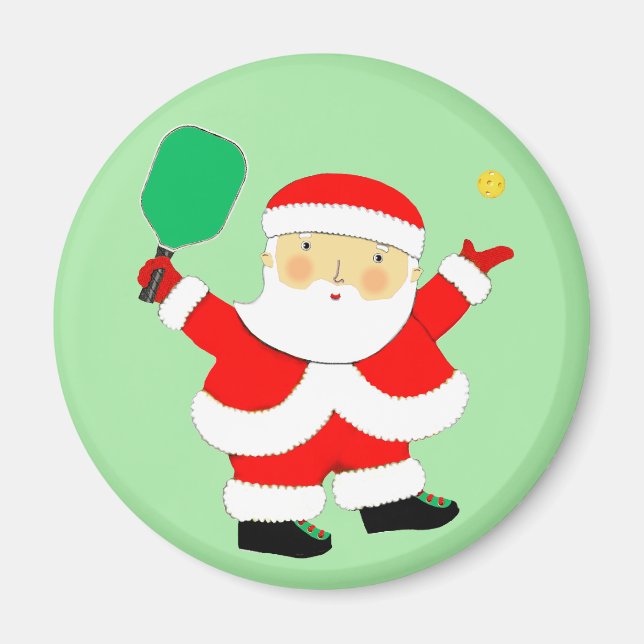 Imã Enchimento de meia de Natal de Pickleball (Frente)