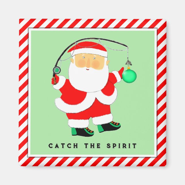 Imã Enchimentos de meia de Natal para pesca (Frente)
