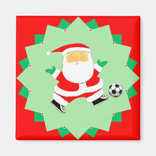 Imã Enchimentos de meia de presente de Natal de futebo (Frente)