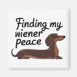 Imã Encontrando Meu Wiener Peace — Dachshund Lover