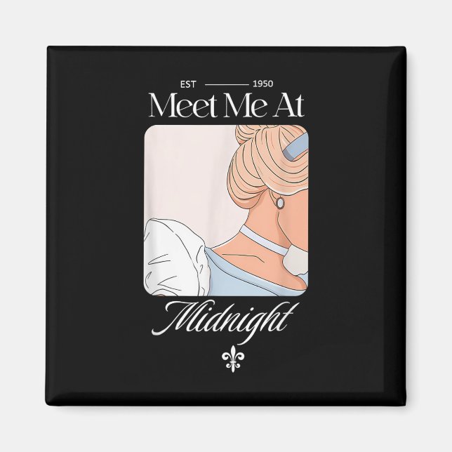 Imã Encontre-Me Com A Princesa À Meia-Noite Engraçada. (Frente)