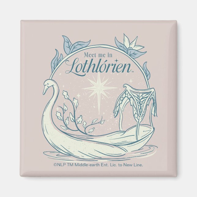 Imã Encontre-me em LOTHLORIEN™ - Barco Cisne (Frente)