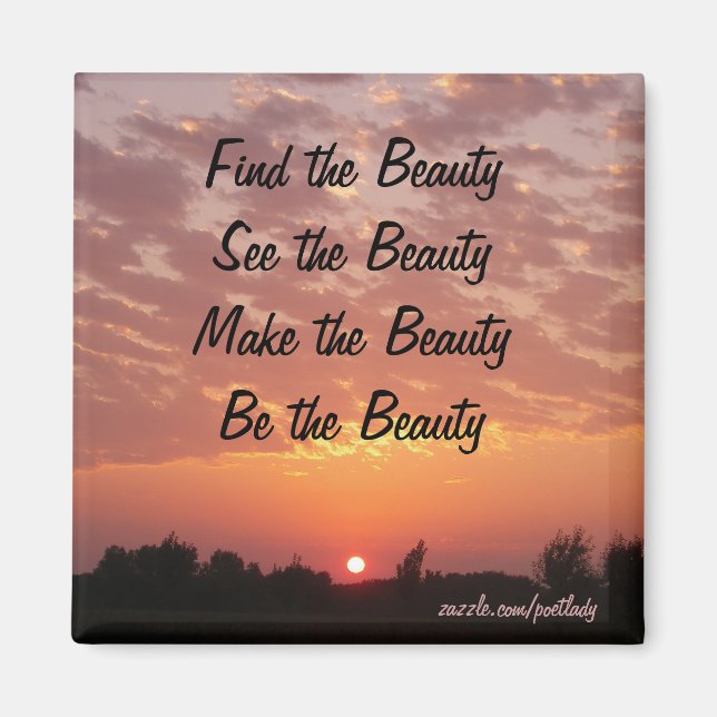 Imã Encontre o ímã de beleza (Frente)